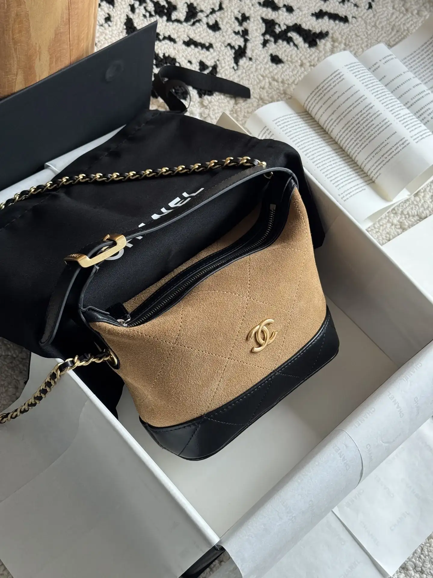 Chanel Suede Leather Top Handle Bag product photo from LabelPicks