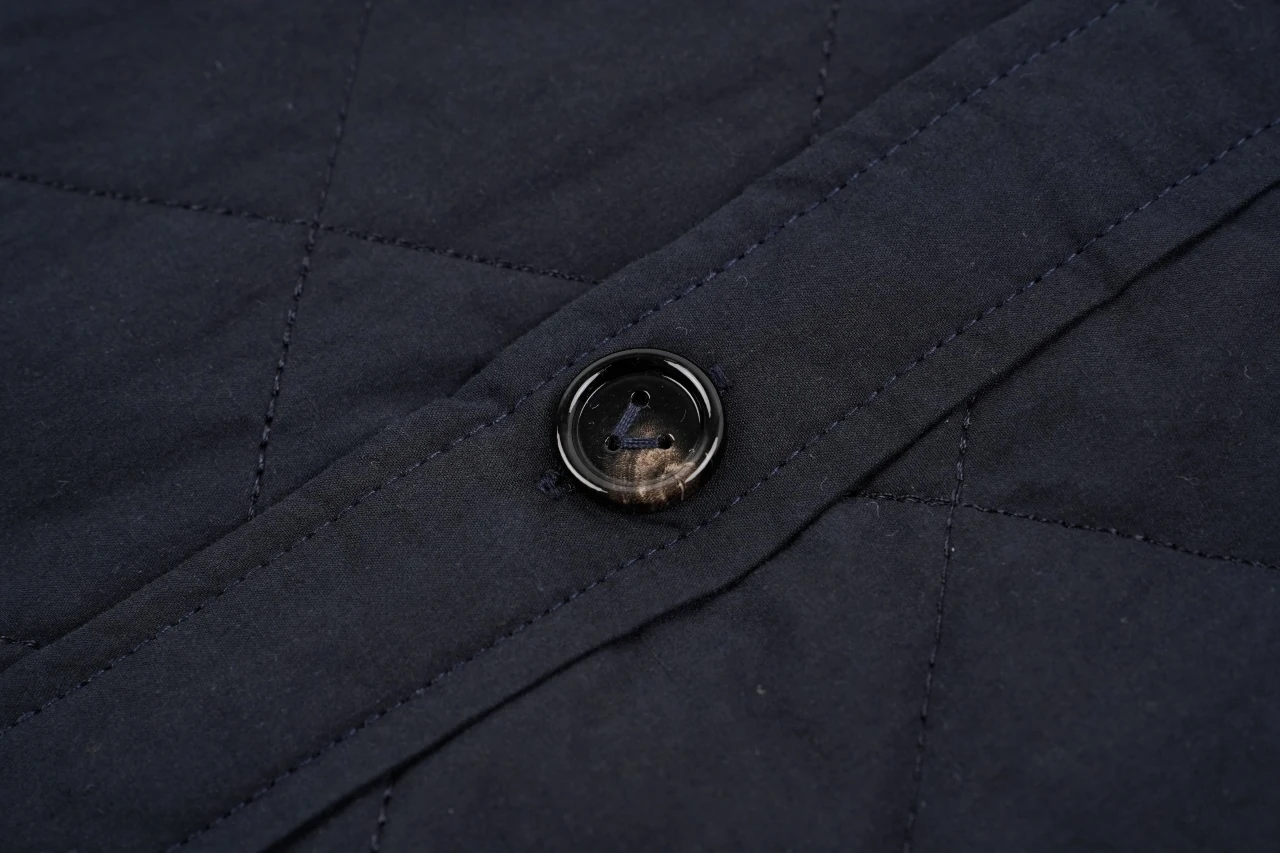 Bottega Veneta Navy Diamond-Quilted Padded Jacket product photo from LabelPicks