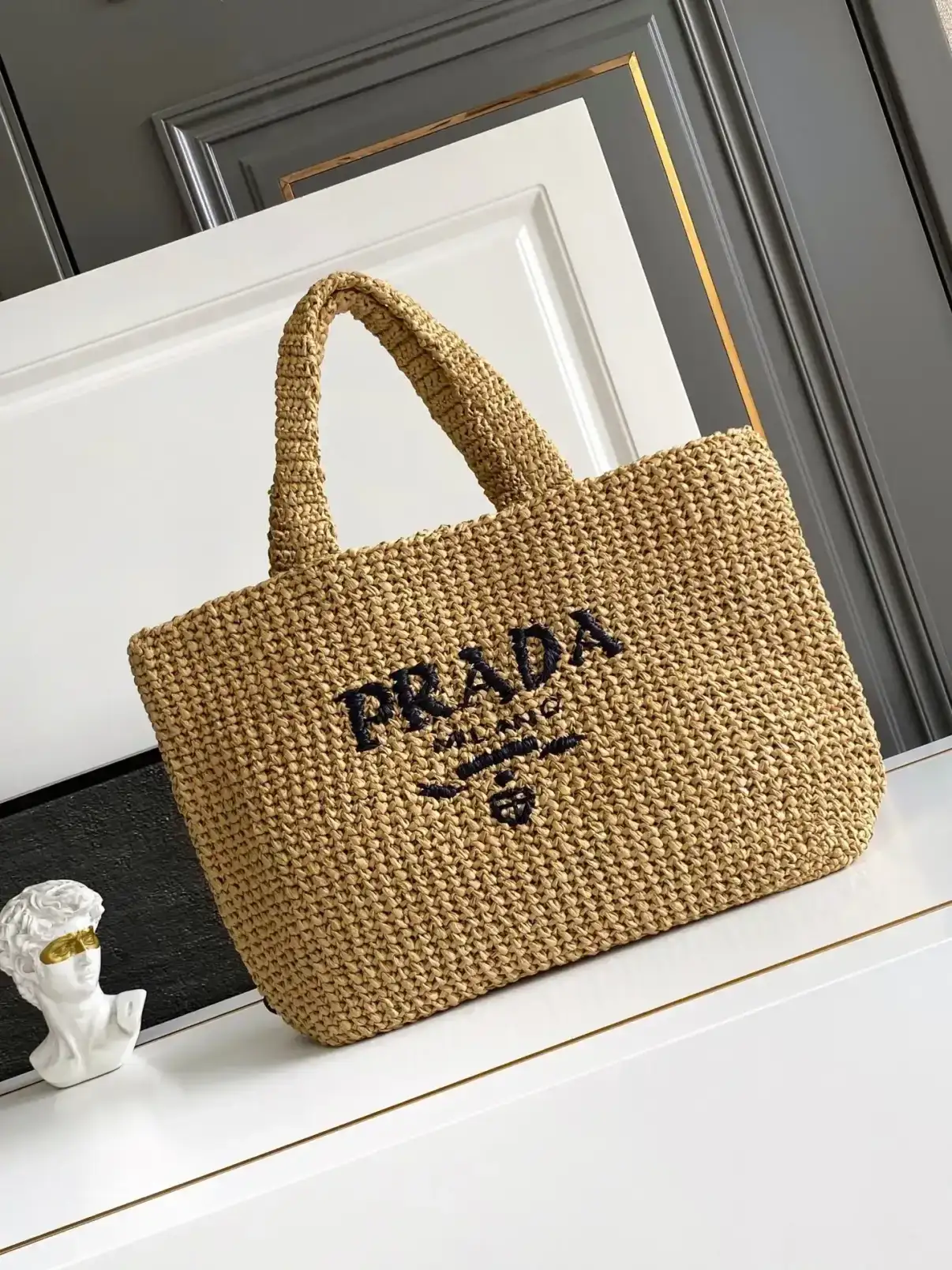 Prada Woven Leather Tote Bag product photo from LabelPicks