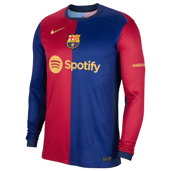 Barcelona Nike 2024/25 Home Long Sleeve Replica Jersey - Royal