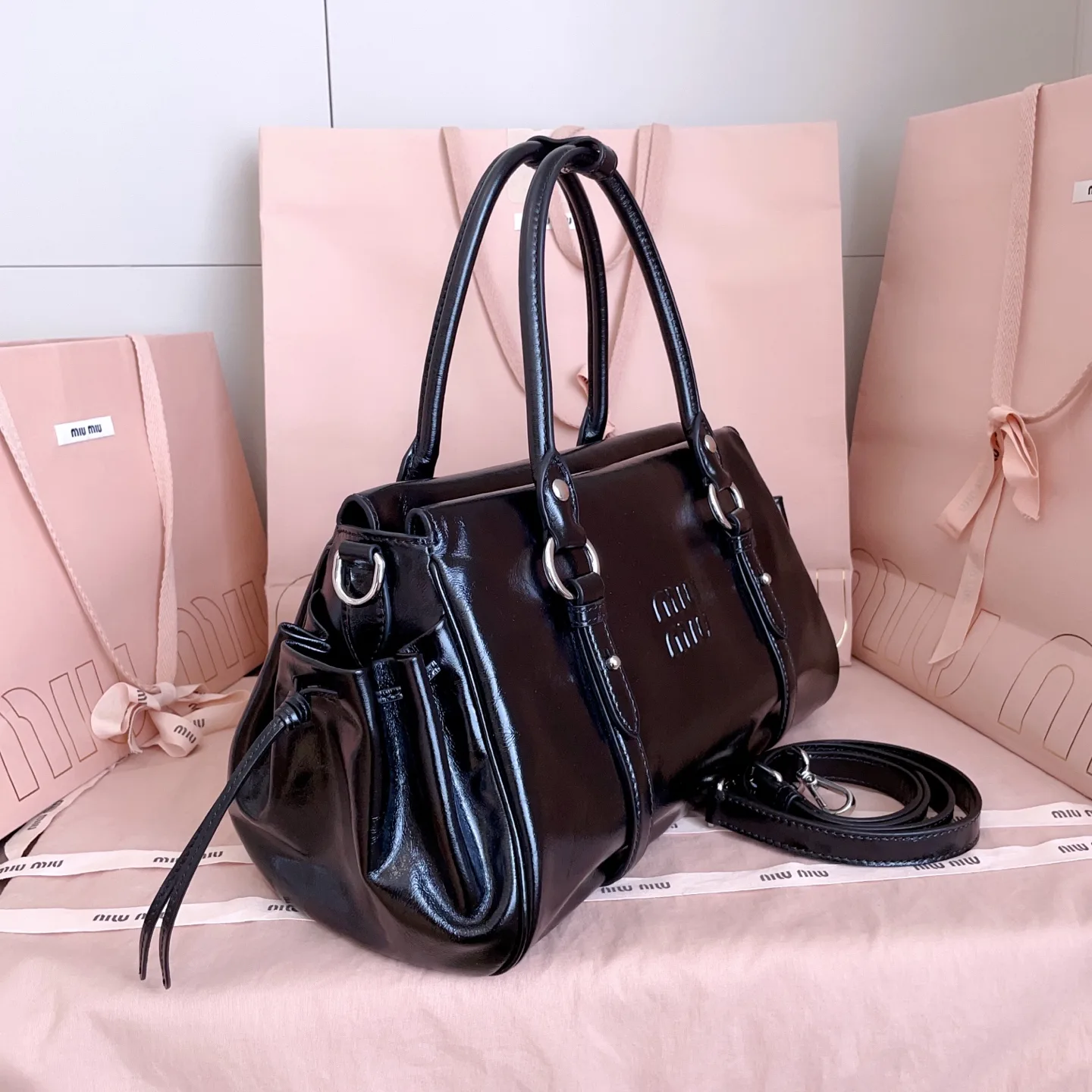 Miu Miu Chain-Accented Shoulder Bag product photo from LabelPicks