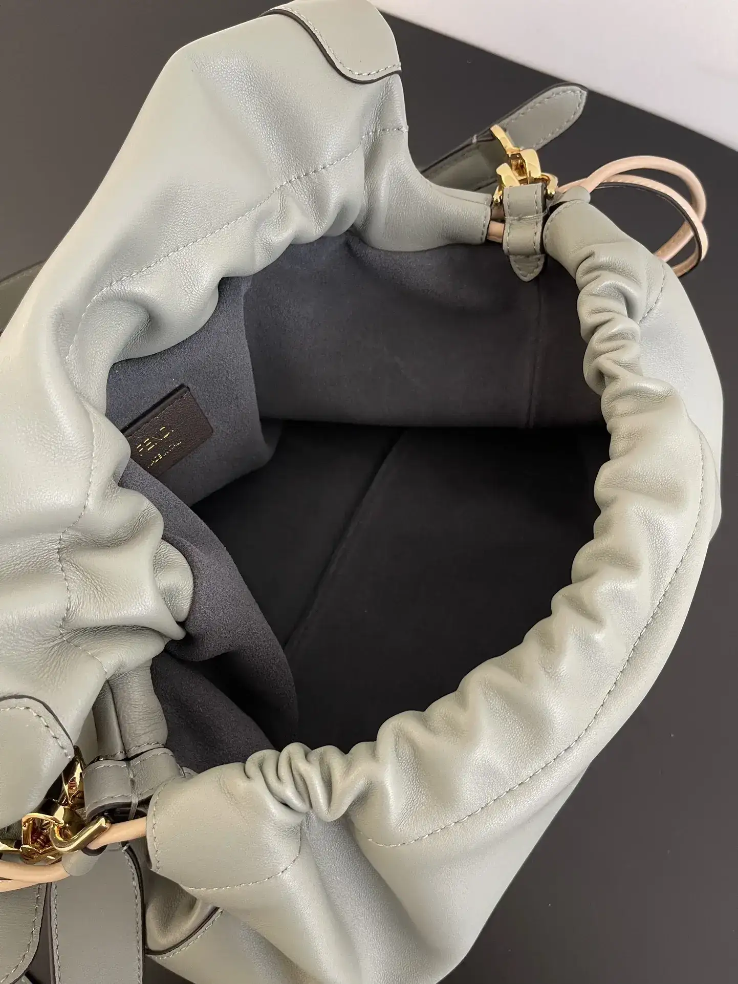 Fendi Lambskin Baguette Bucket Bag product photo from LabelPicks