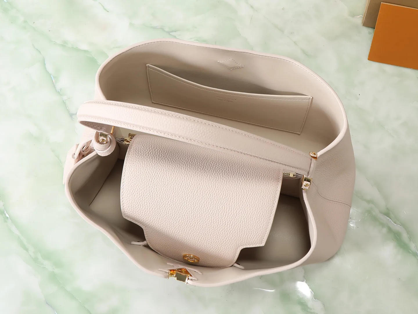 Louis Vuitton Capucines Pink Calfskin Top Handle Bag product photo from LabelPicks