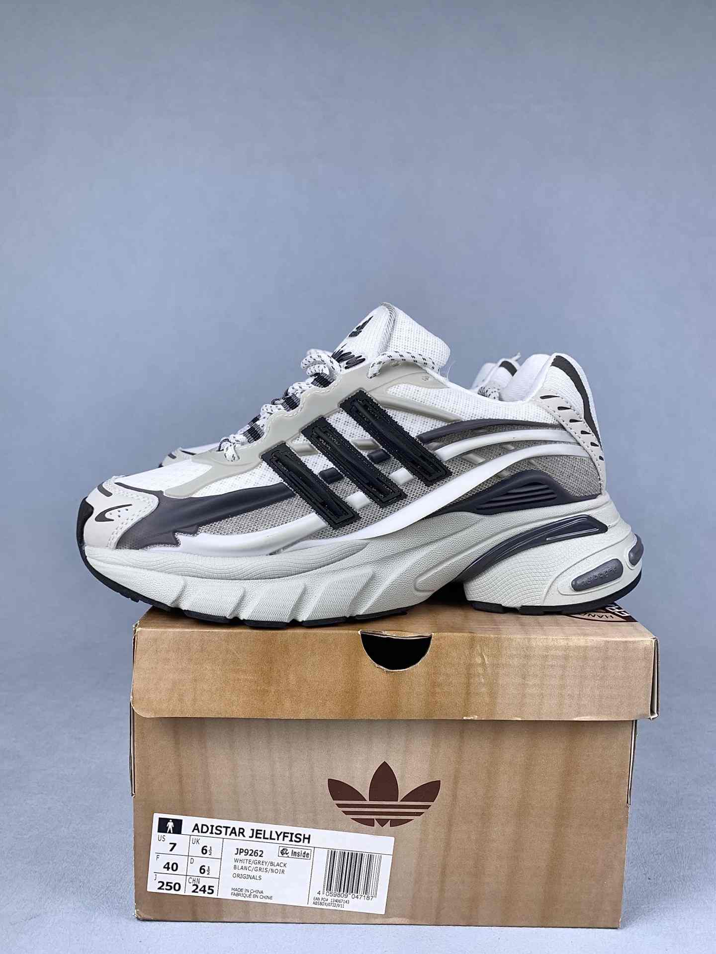 Pharrell Williams x adidas Adistar Jellyfish Black White Grey Shoes