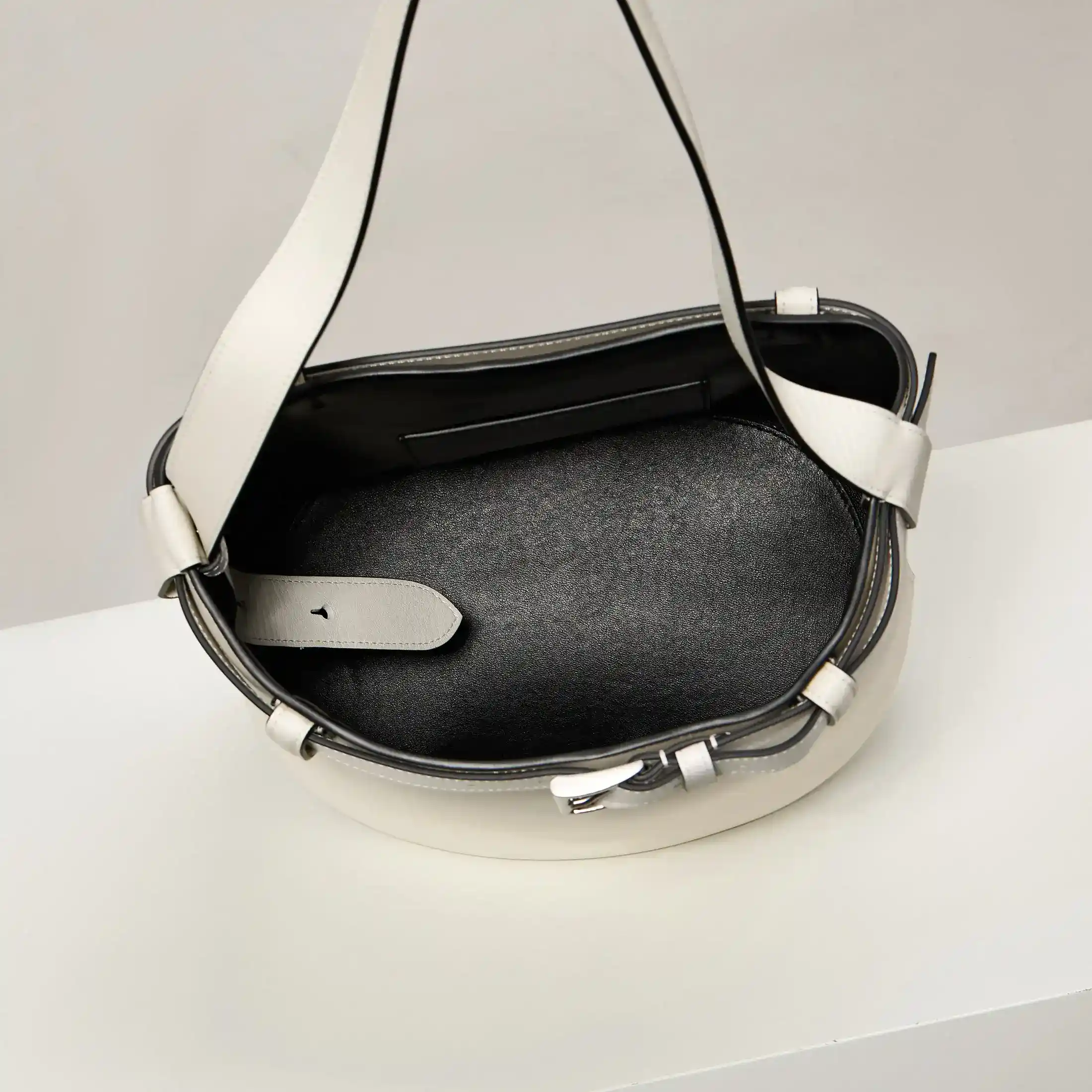 Prada White Lambskin Bucket Bag product photo from LabelPicks