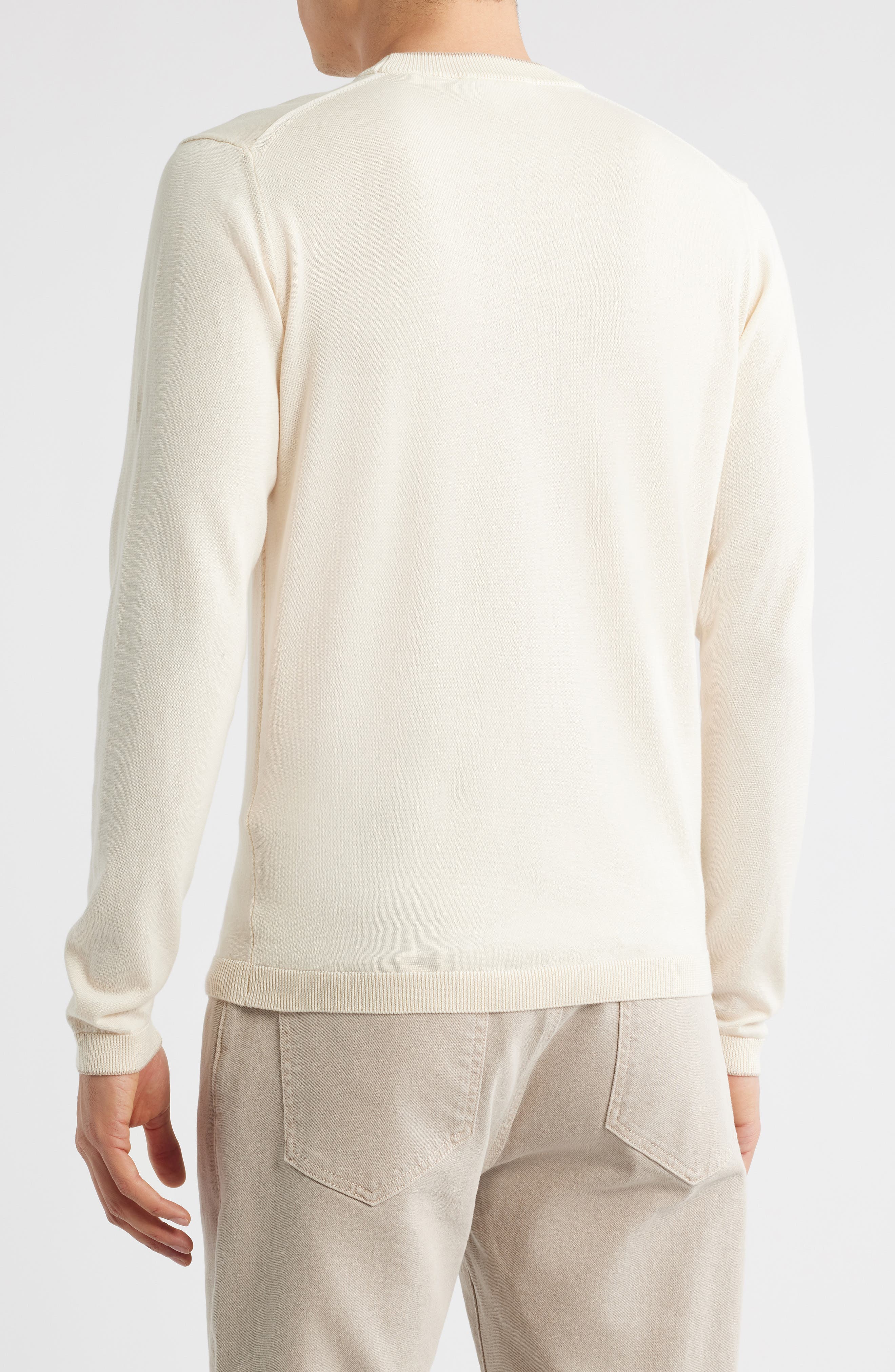 Jack Victor Drummond Tipped Combed Cotton Sweater