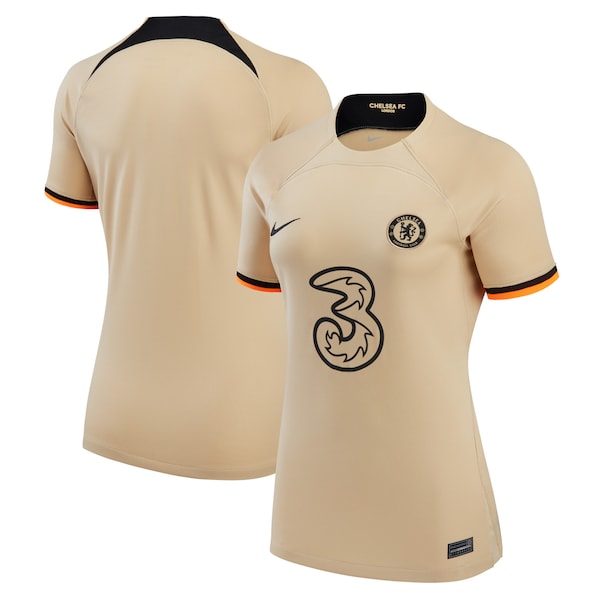 Chelsea Nike Women's 2022/23 Third Replica Jersey - Gold