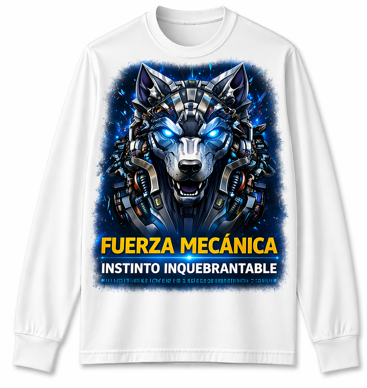 Remera Lobo Mecánico | Streetwear Dark Unisex