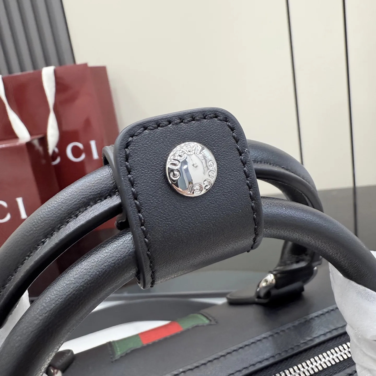 Gucci Black Quilted Leather Top Handle Bag product photo from LabelPicks