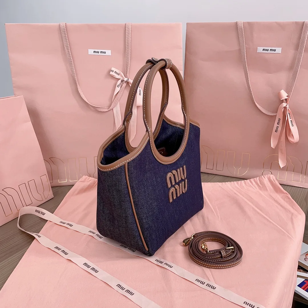 Miu Miu Suede Leather Tote Bag product photo from LabelPicks