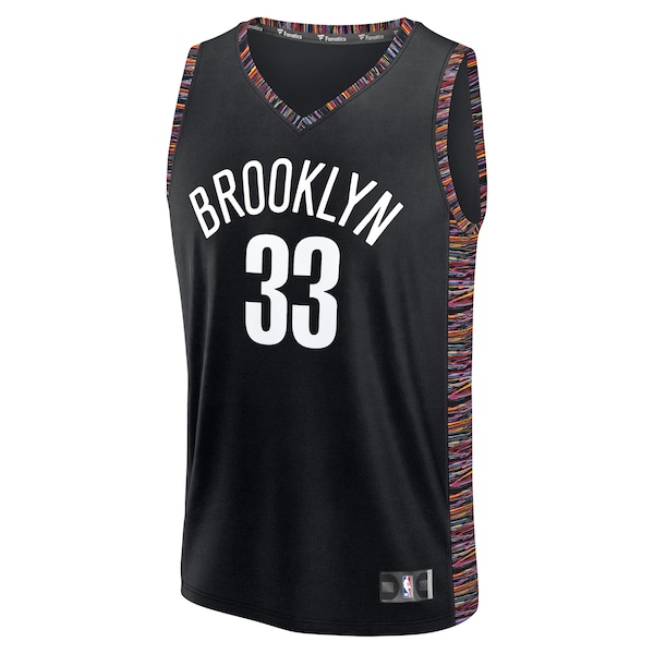 Nic Claxton Brooklyn Nets  2025/26 City Edition Fast Break Jersey - Black