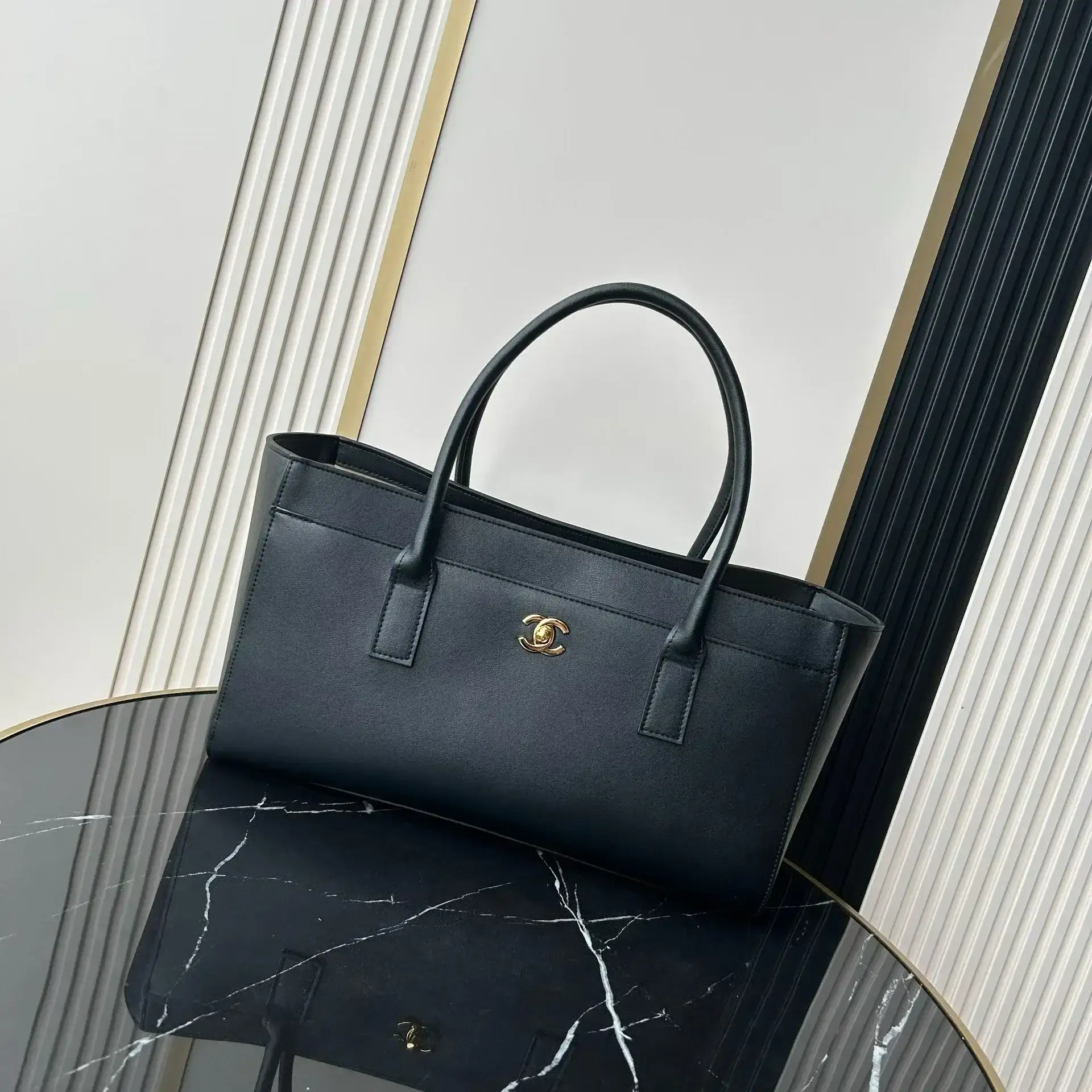 Chanel Black Calfskin Tote Bag product photo from LabelPicks