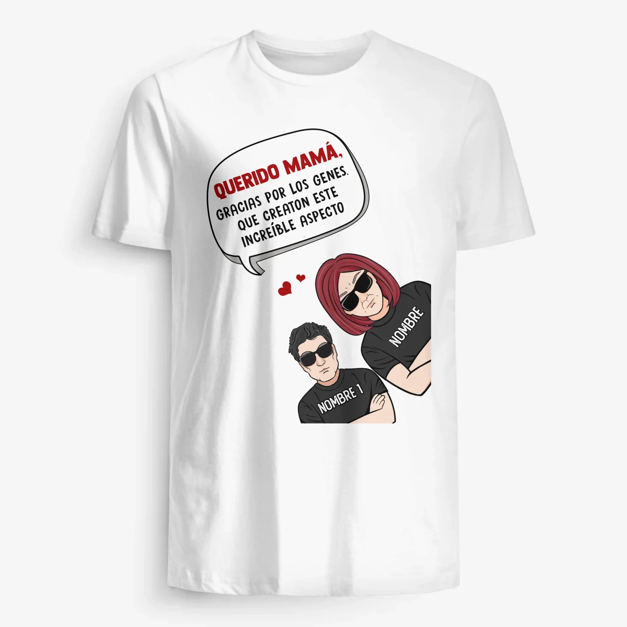 Personalizar Camisetas Para Mamá | gracias por los genes que creaton este Increíble aspecto