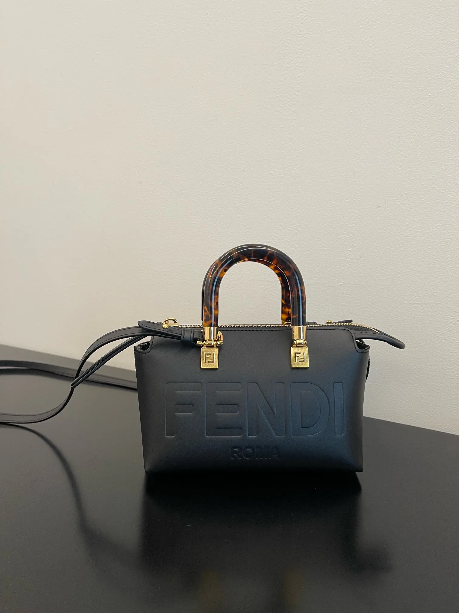 Fendi Black Calfskin Top Handle Bag product photo from LabelPicks