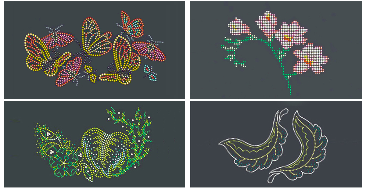 Rhinestone Transfer Samples
