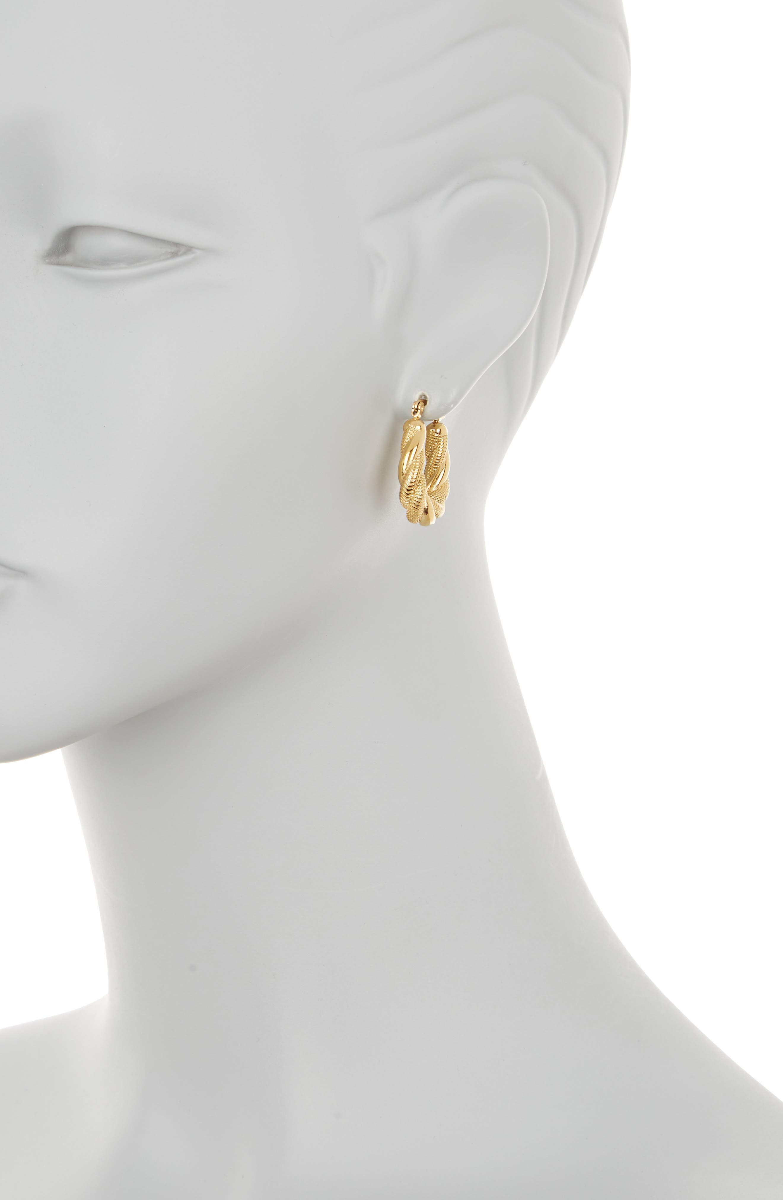 EYE CANDY LOS ANGELES Twist Hoop Earrings