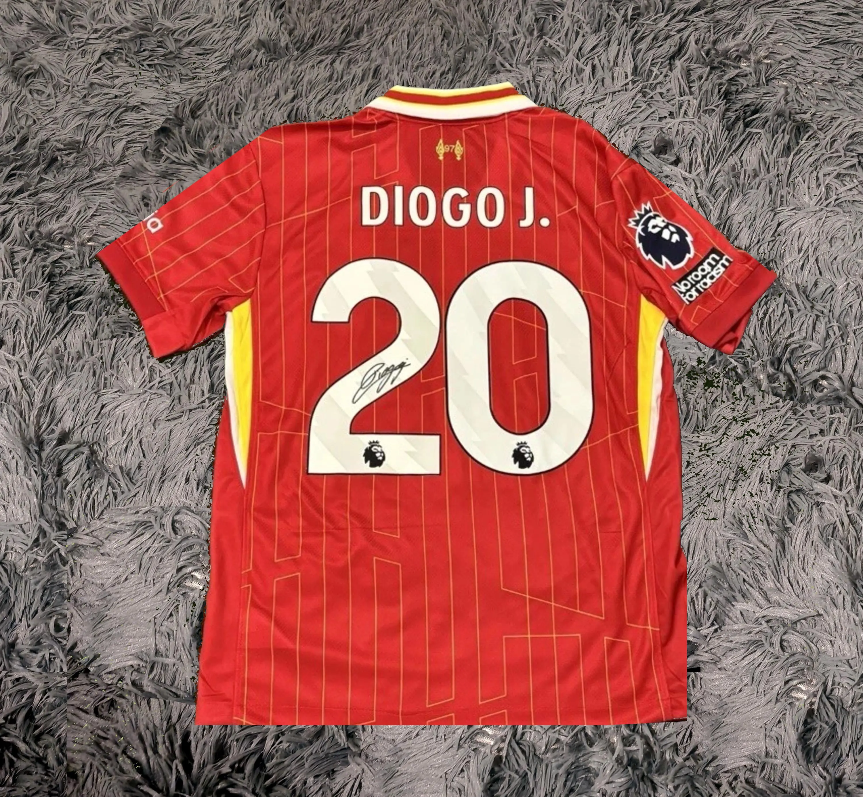 Diogo Jota SIGNED Liverpool 24/25 Home TRIBUTE Jersey/Shirt - COA - 1996-2025
