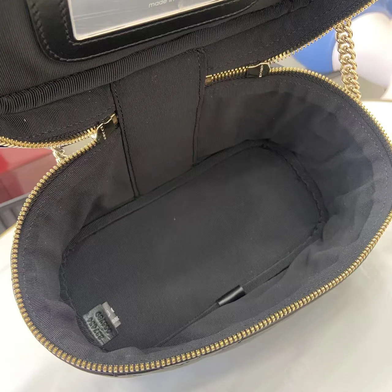 Gucci Black Marmont GG Supreme Canvas Top Handle Bag product photo from LabelPicks