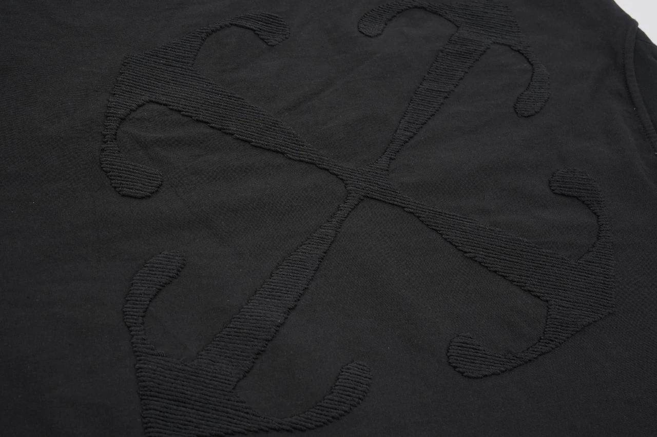 Off-White Black Tonal Arrow Embroidered T-Shirt product photo from LabelPicks