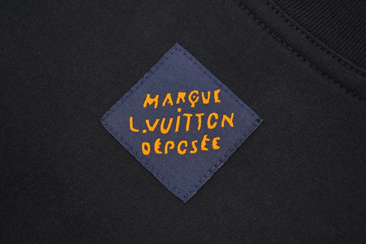 Louis Vuitton Black Beaded Embroidered T-Shirt product photo from LabelPicks