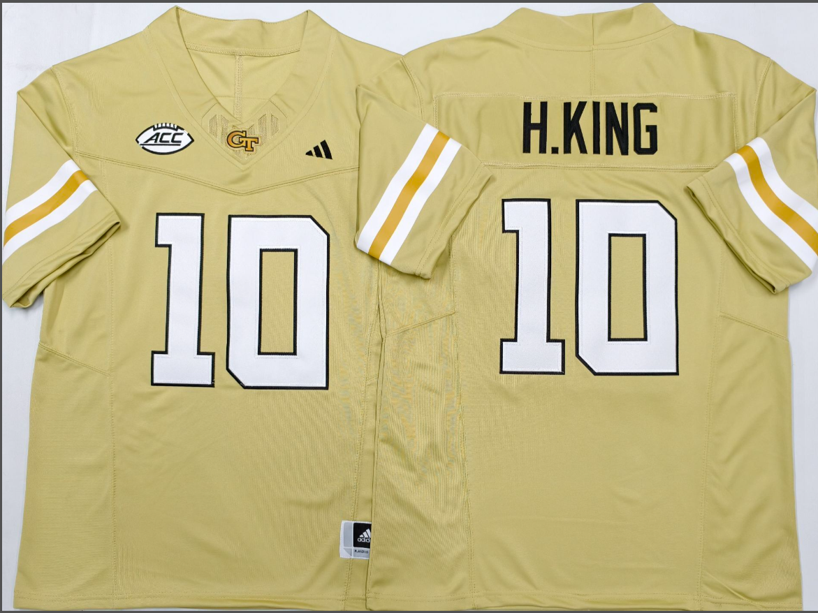 Haynes King NCAA Georgia Tech Yellow Jackets Adidas Vapor Limited Jersey