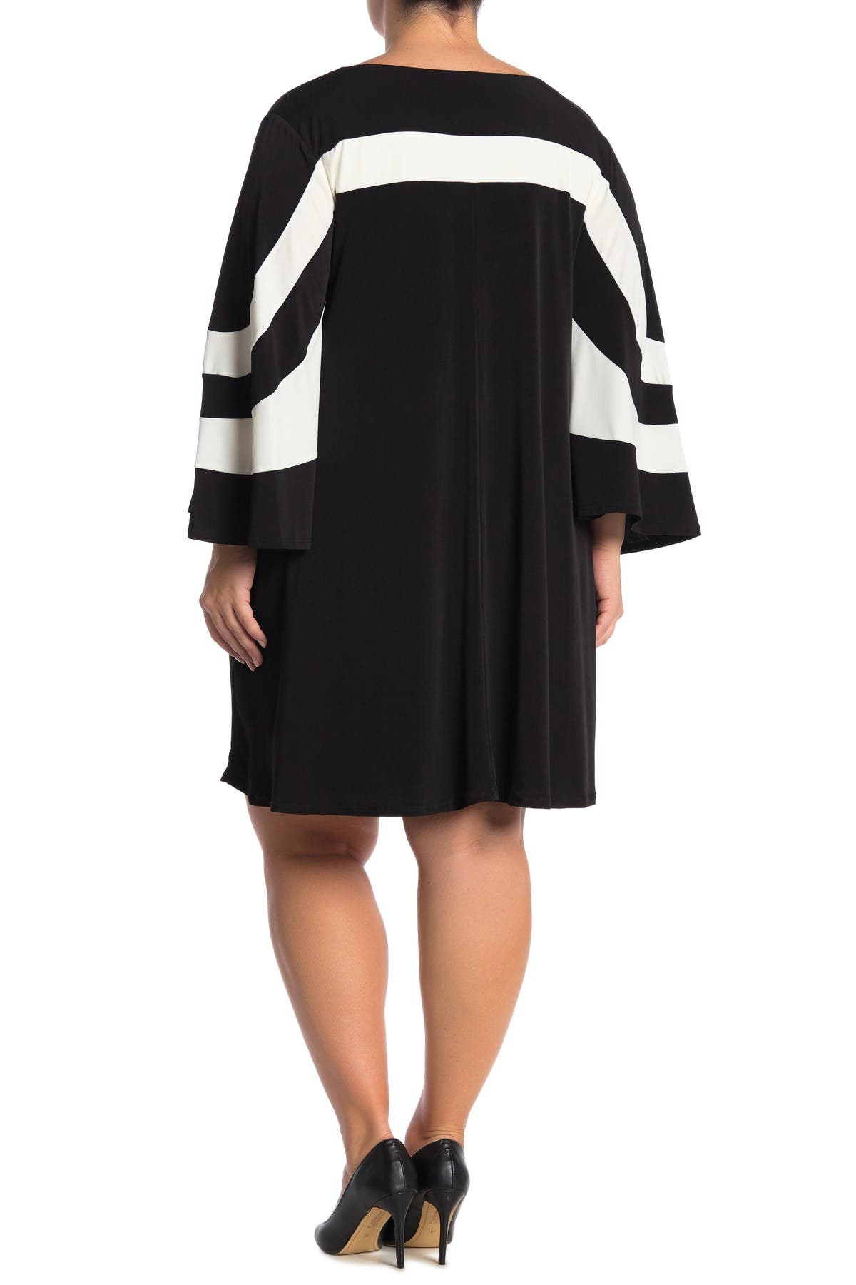 Nina Leonard Jewel Neck Miracle Matte Jersey Dress