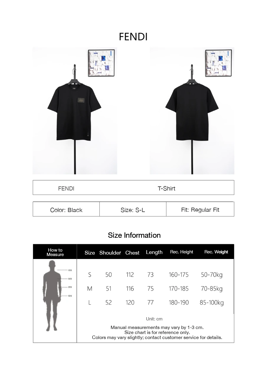 Fendi Black FF Chest Patch T-Shirt product photo from LabelPicks