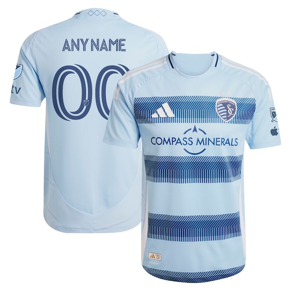 Sporting Kansas City adidas 2025 One KC Authentic Custom Jersey - Light Blue