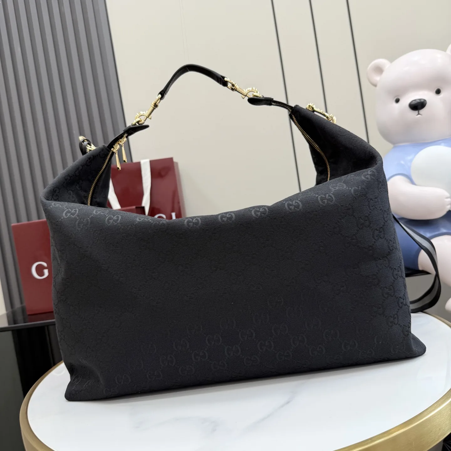 Gucci Canvas and Leather Shoulder Bag product photo from LabelPicks