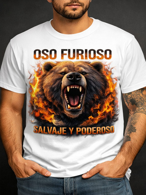 Remera Oso Furioso | Streetwear Dark Unisex