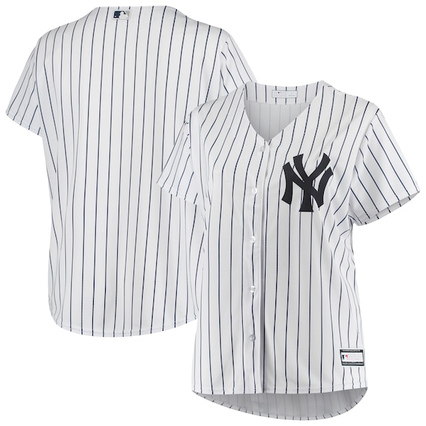 New York Yankees Women's Plus Size Sanitized Replica Team Jersey - White