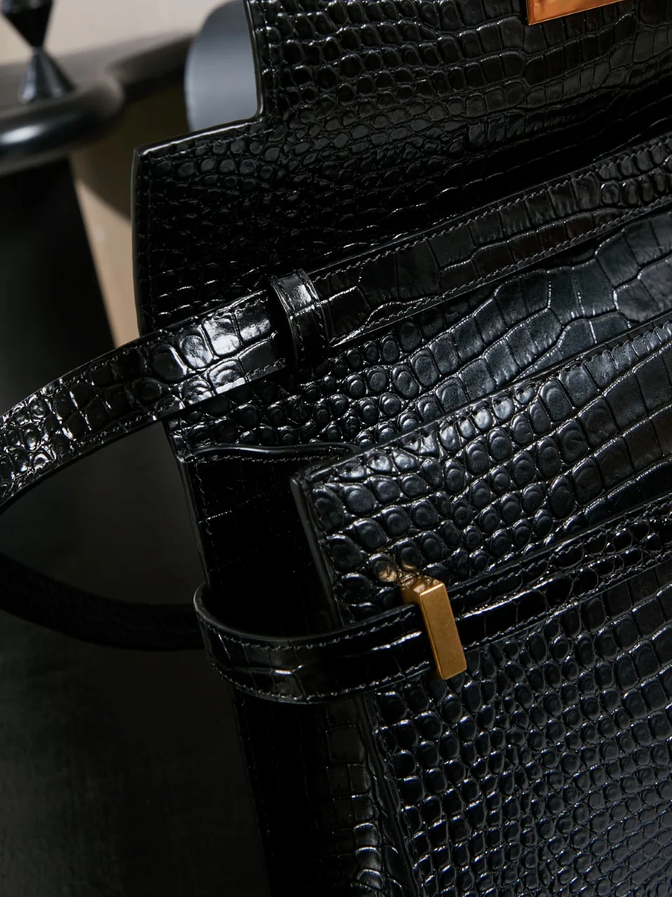 Fendi Black Baguette Calfskin Shoulder Bag product photo from LabelPicks