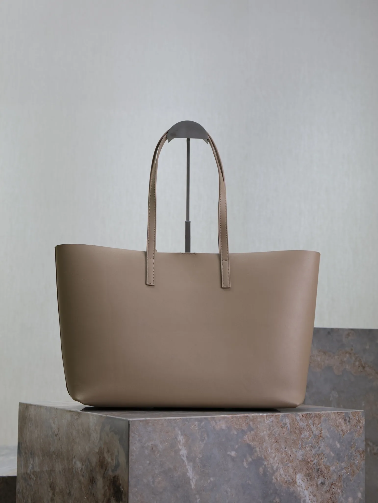 Saint Laurent Beige Calfskin Tote Bag product photo from LabelPicks