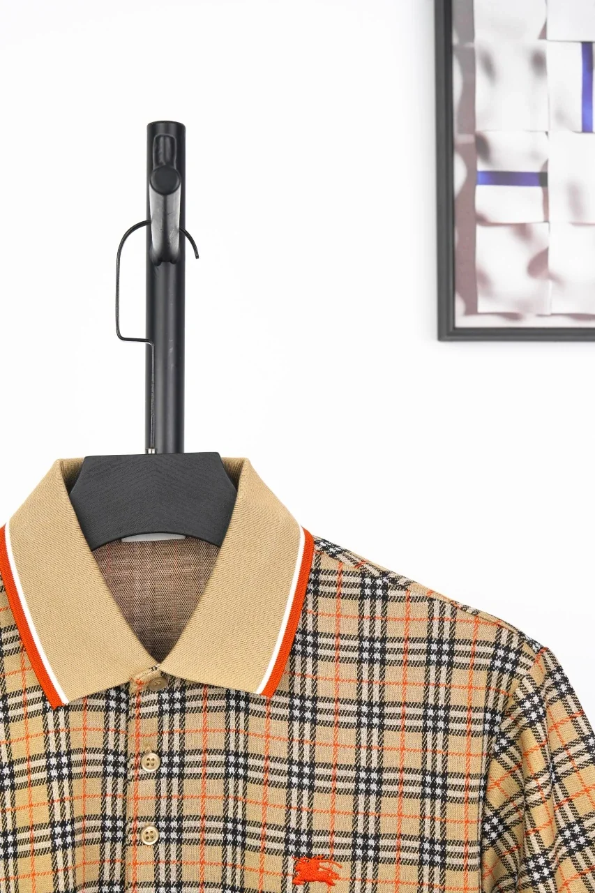 Burberry Beige Check Equestrian Knight Jacquard Polo Shirt product photo from LabelPicks