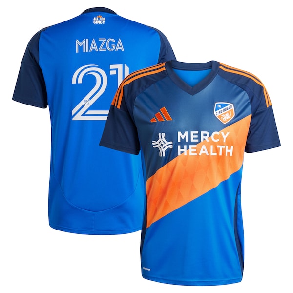 Matt Miazga FC Cincinnati adidas 2025 Orange and Blue Legacy Kit Replica Player Jersey - Blue