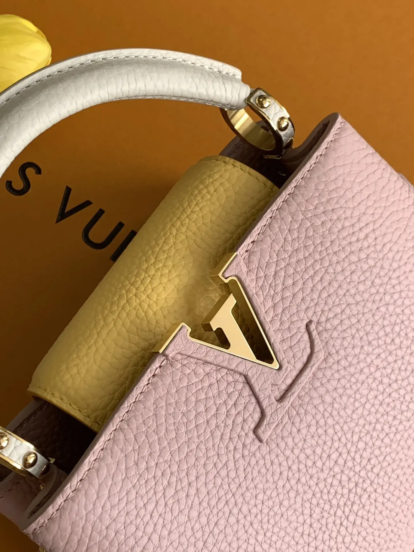 Louis Vuitton Pink Capucines Calfskin Top Handle Bag product photo from LabelPicks