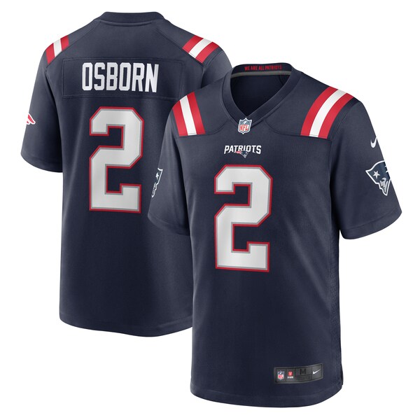 K.J. Osborn New England Patriots Nike  Game Jersey -  Navy
