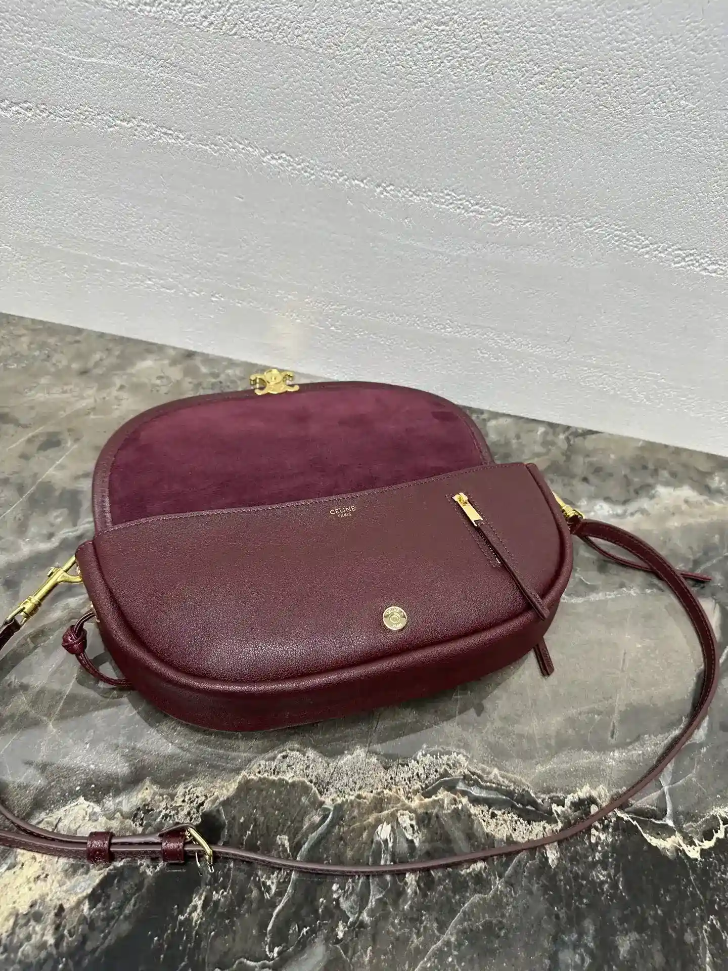 Celine Lambskin Triomphe Crossbody Bag product photo from LabelPicks