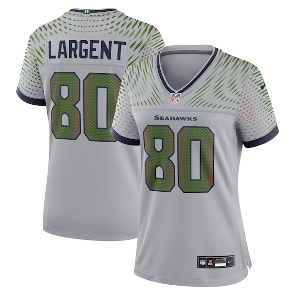 Steve Largent Seattle Seahawks Nike Women's 2025 Rivalries Collection Retired Game Jersey - Wolf Gray