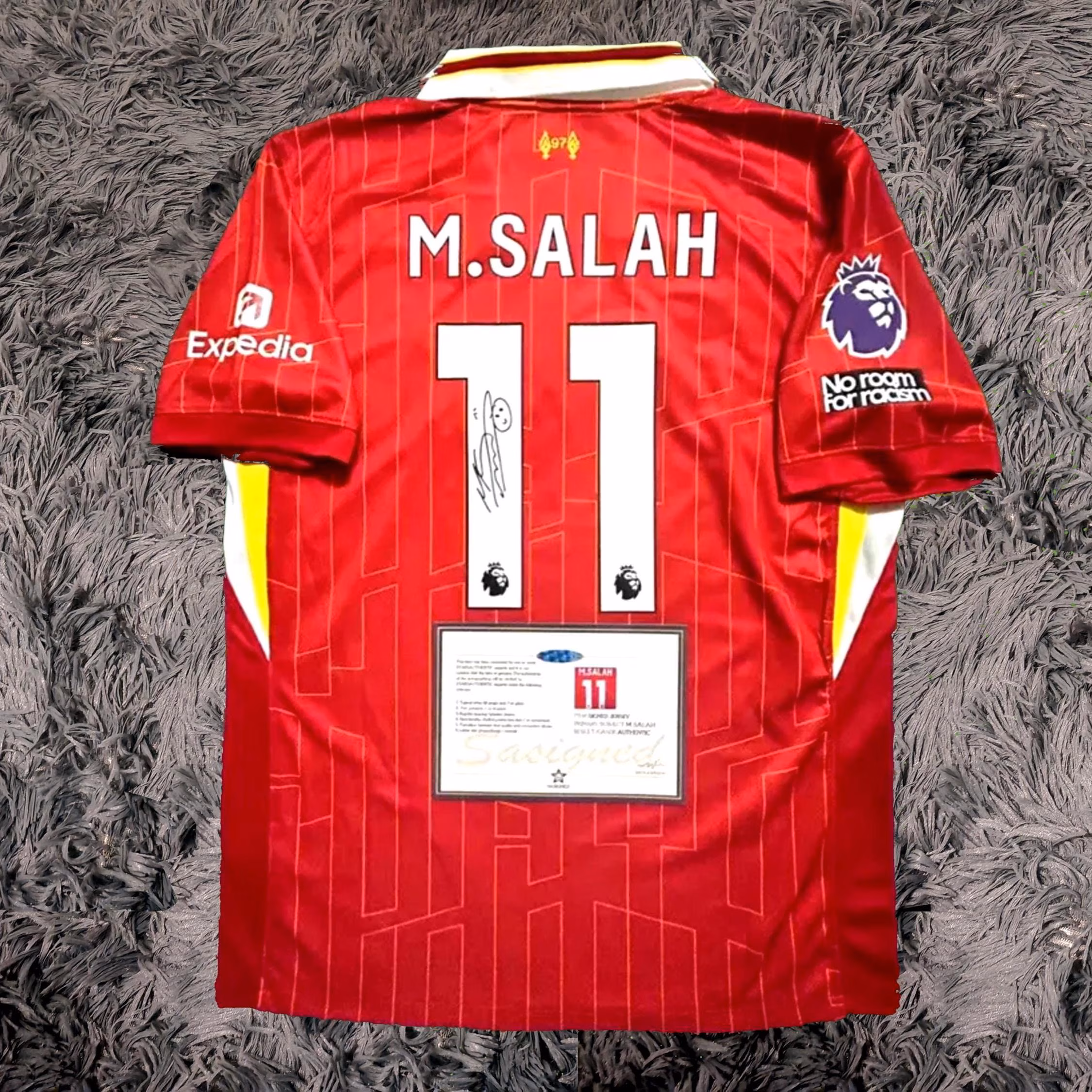 Mo Salah SIGNED Liverpool 24/25 Home Jersey/Shirt - COA - 2025