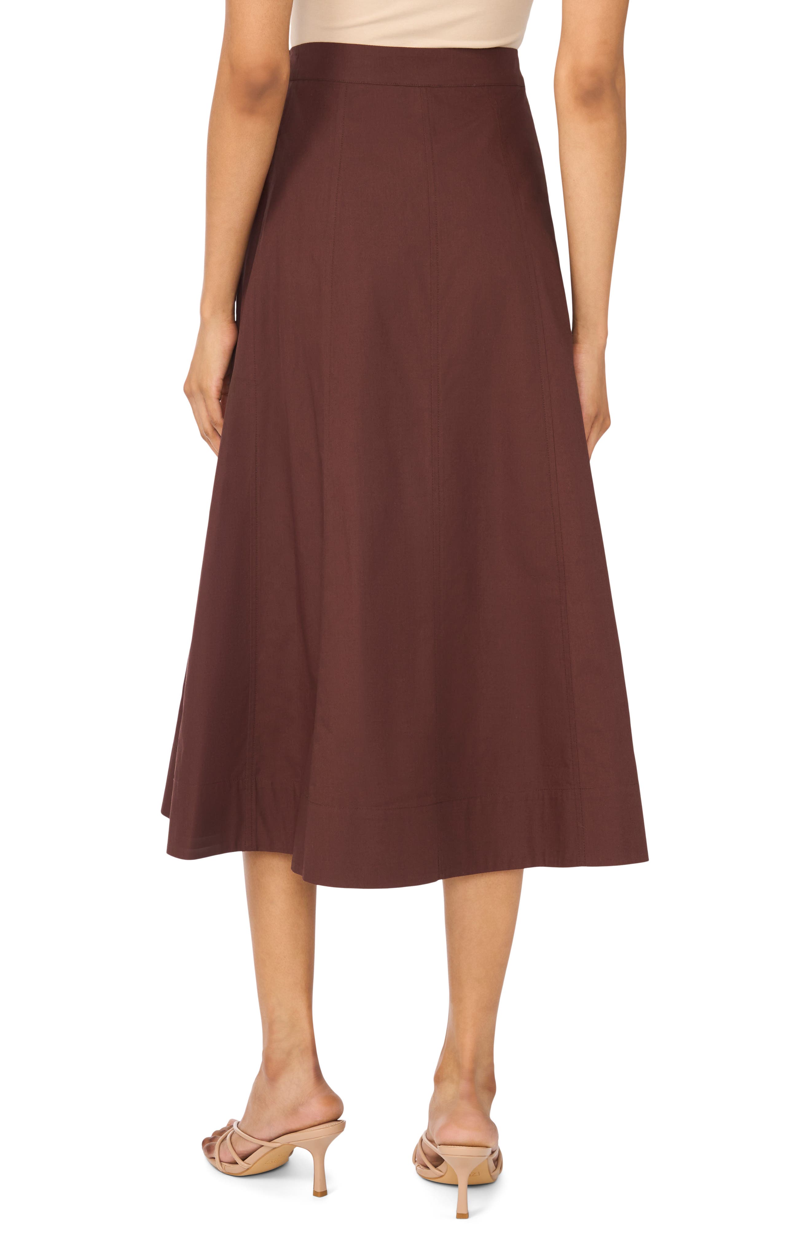 1.STATE Yoke Seam Midi Skirt