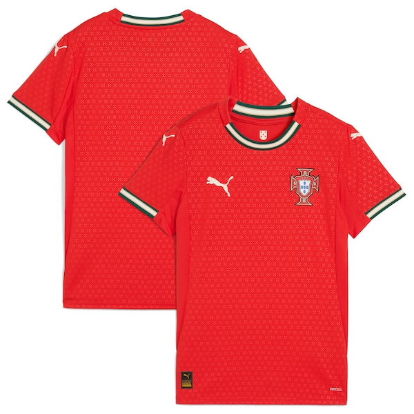 Portugal National Team Puma Women's 2025 Home Replica Jersey - Red/White