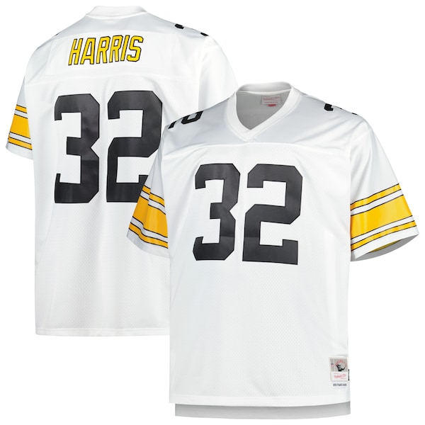 Franco Harris Pittsburgh Steelers Big & Tall 1976 Retired Player Replica Jersey - White/Black
