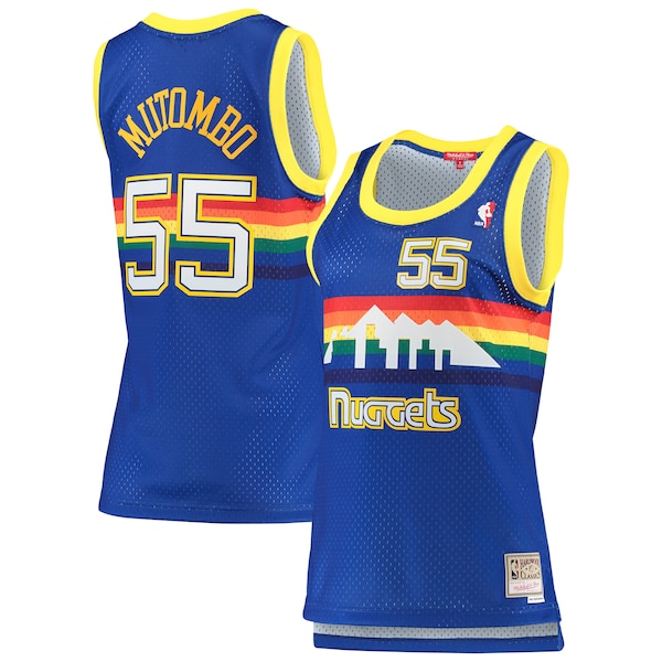 Dikembe Mutombo Denver Nuggets Women's 1991/92 Hardwood Classics Swingman Jersey - Royal