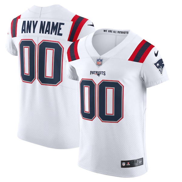 New England Patriots Nike Vapor Elite Custom Jersey - White