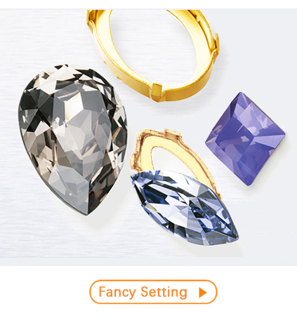 Complete rhinestone components collection including settings, chatons, and montees