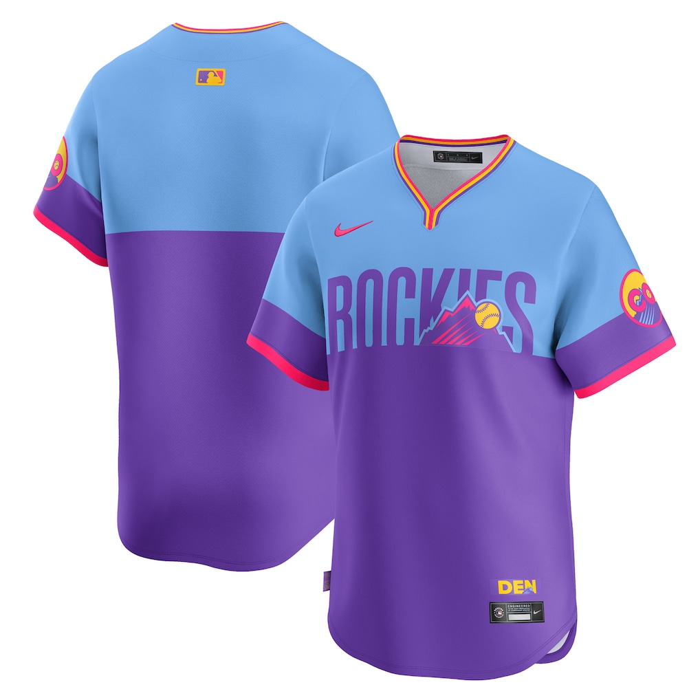 Colorado Rockies Nike 2025 City Connect Limited Jersey - Purple/Light Blue