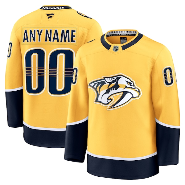 Nashville Predators  Home Premium Custom Jersey - Gold/White
