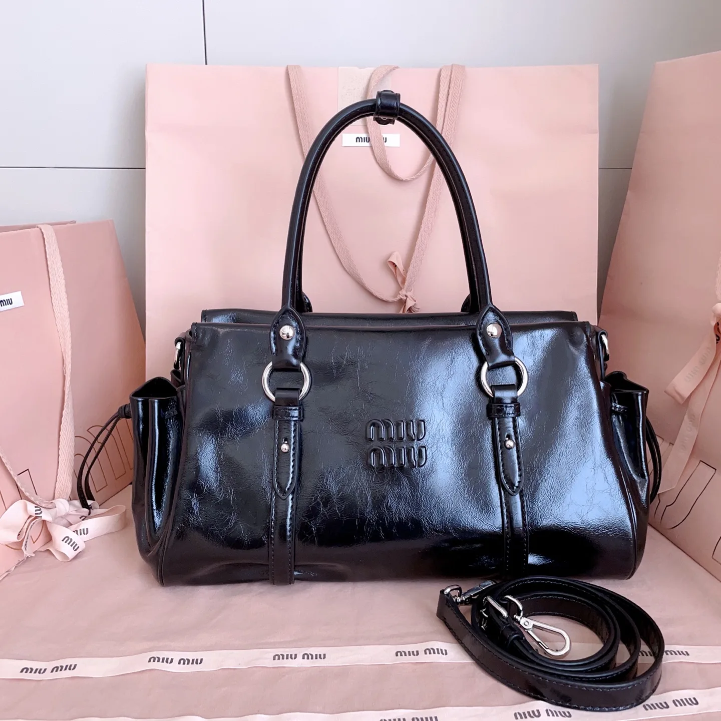 Miu Miu Chain-Accented Shoulder Bag product photo from LabelPicks
