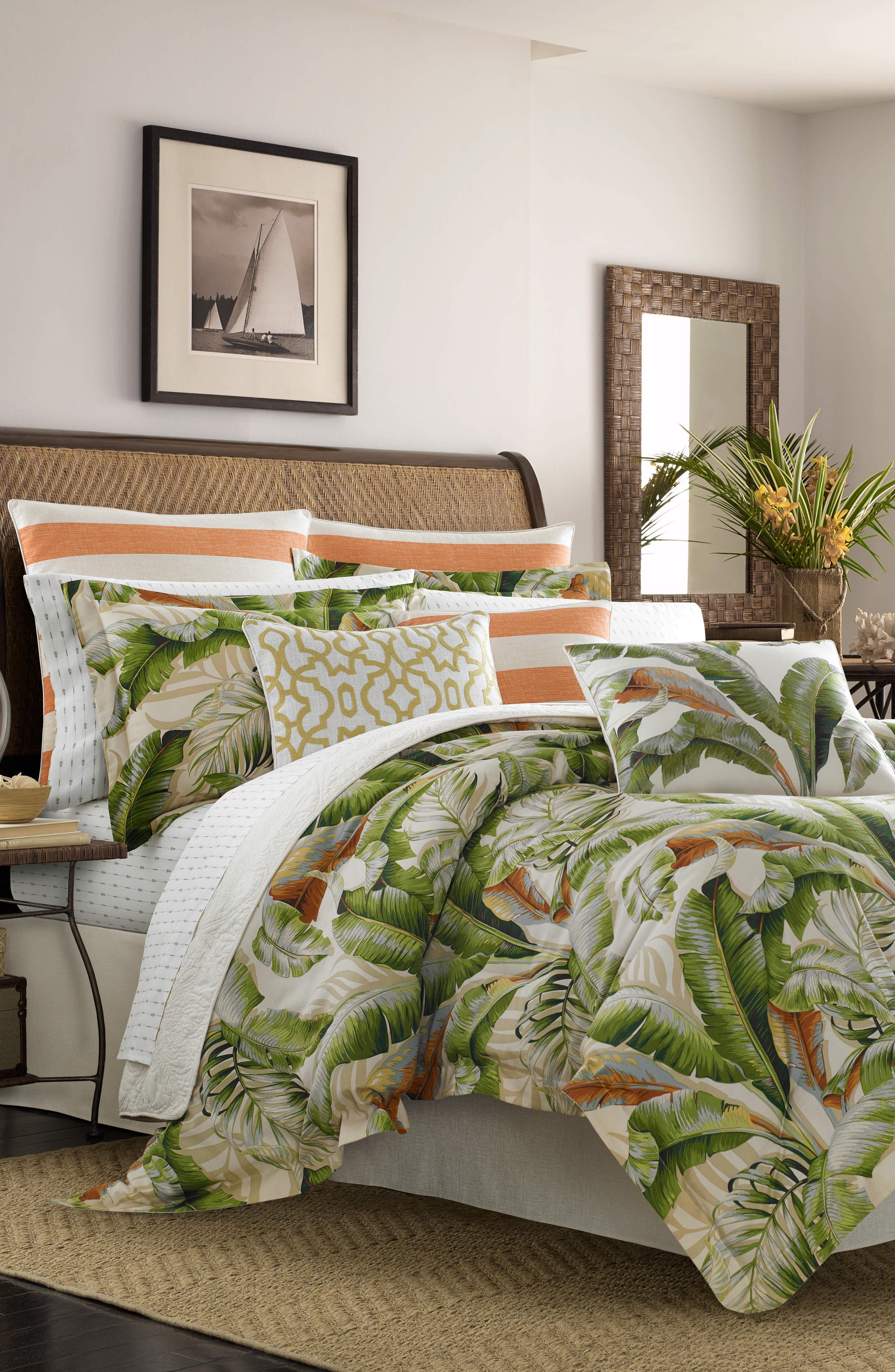 Tommy Bahama Palmiers Comforter, Sham & Bed Skirt Set
